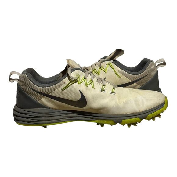 Nike Lunar Control 4 Golf Shoes Men's Size 11 Lunarlon Fliwire Volt Gray Cleats - Picture 7 of 8